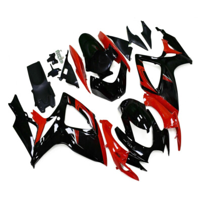 Red Black Bodywork for Suzuki GSXR600 GSXR750 2006 2007 K6 ABS Injection Fairing