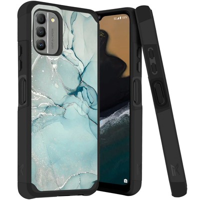 Hybrid Shockproof Dual Layer Case + Tempered Glass for Nokia G400 5G   set10