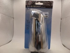 DANCO 88434 5" TUB SPOUT WITH DIVERTER, 1/2" COPPER PIPE SLIP CONNECTION, CHROME