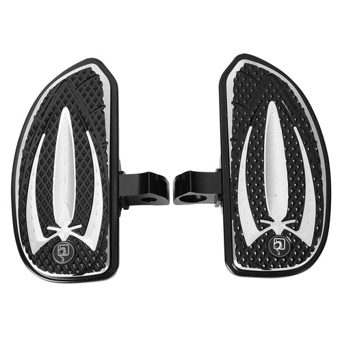 A Set Black Aluminum Alloy Rider Floorboards For Indian Scout/Bobber 2015-2024 - Picture 5 of 12