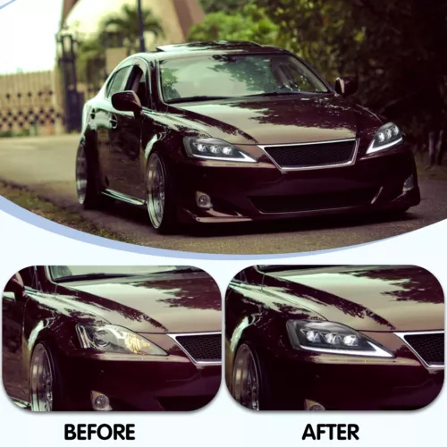 VLAND Clear LED Headlights + Red Tail Lights For Lexus IS250 350 ISF 2006-2013 - Picture 3 of 15