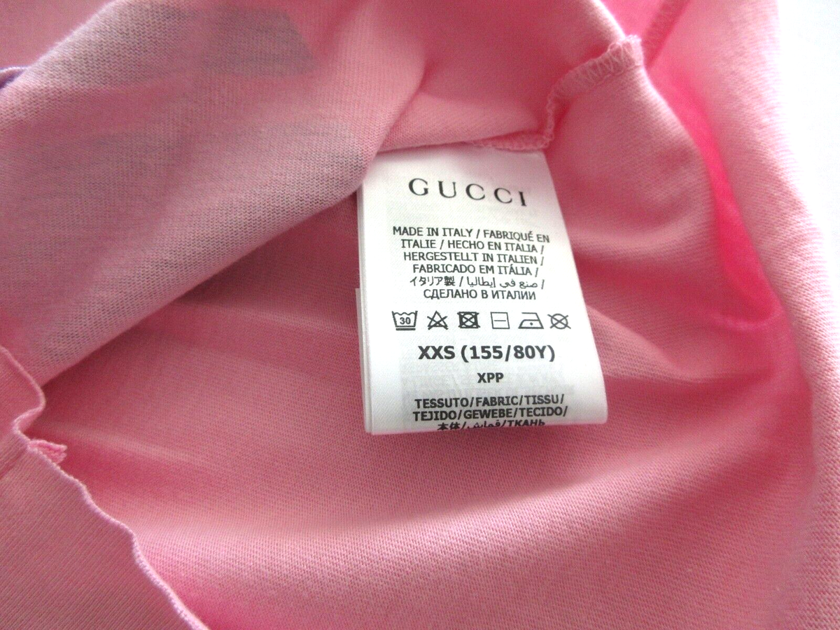 Gucci x Adidas Cropped Pink T-Shirt Women's Size XXS Authentic