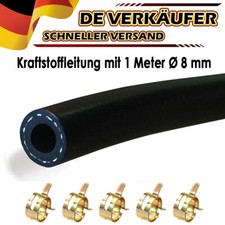 Kraftstoffschlauch Ø8mm Ölschlauch Benzinschlauch Dieselschlauch MIT 5* Schelle