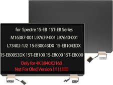 UHD 15.6" for HP Spectre X360 15-EB 15-EB1043DX LCD Touch Screen Assembly Brown