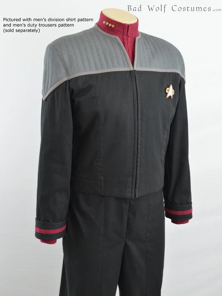 Star Trek Sewing Pattern - Starfleet uniform jacket - DS9, Nemesis (men's) - Image 3 of 4