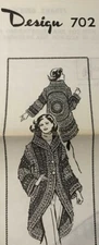  702 Vintage Design Coat Pattern to CROCHET  (Reproduction)