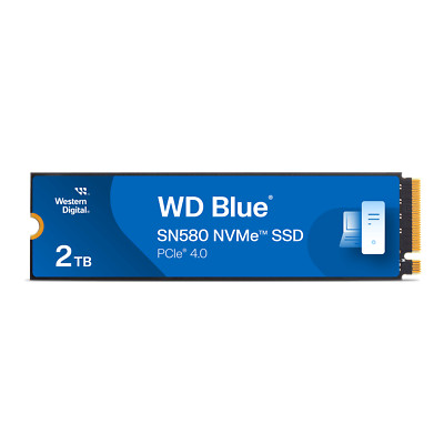 WD Blue 2TB SN580 NVMe SSD, Internal Solid State Drive - WDS200T3B0E-00CHF0