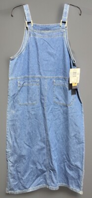Sag Harbor Sport Petite Light Wash Deniml Jumper Women Petite M Pockets Vintage