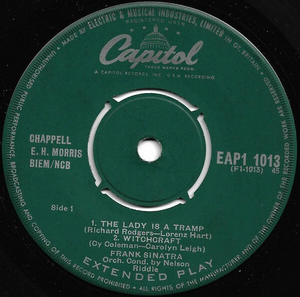 Frank Sinatra - The Lady Is A Tramp 7", EP  L669 - Image 4 of 4