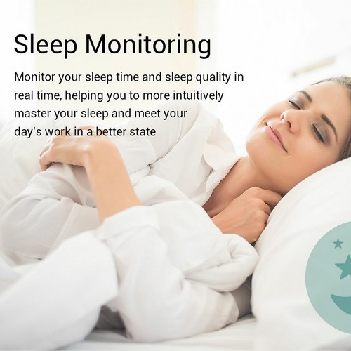 Reloj inteligente Bluetooth rastreador de fitness sedentario recordatorio alarma pulsera recordatorio - Imagen 6 de 15
