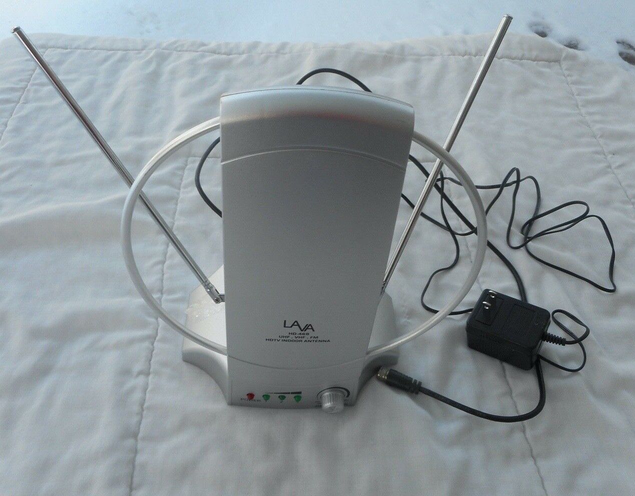 HD-468 baby-boomers-attic-of-stuff LAVA HD-468 HDTV High Definition Indoor Amplified Antenna~4K Ready~Tested Works 