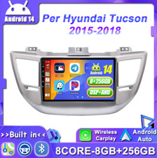 Per Hyundai Tucson 2015-2018 Car Play Android 14 Autoradio GPS Navi DSP 8G+256GB