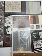 Creative Memories Paper Lot of 2 Neutral Colors some Short Cuts 17 sheets