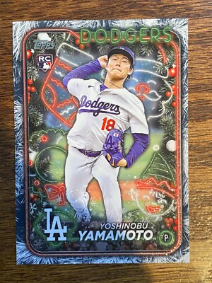 2024 Topps Holiday Yoshinobu Yamamoto Rookie Christmas Tree