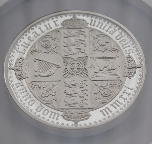 2021 GREAT ENGRAVERS GOTHIC CROWN NGC PF 70 ULTRA CAMEO 10 OZ - Picture 5 of 6
