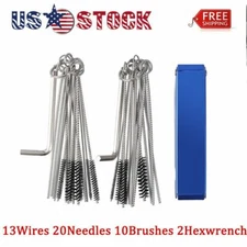 Stainless Carburetor Carb Cleaning Jet Cleaner Kit Tool Set For Motorcycle ATV