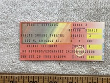 1985 Debbie Reynolds Rialto Square Theatre Joliet Illinois Ticket Stub Vtg