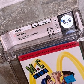 New M.C. Kids 1992 Factory Sealed H-Seam WATA 8.5 Graded Nintendo NES Game MC