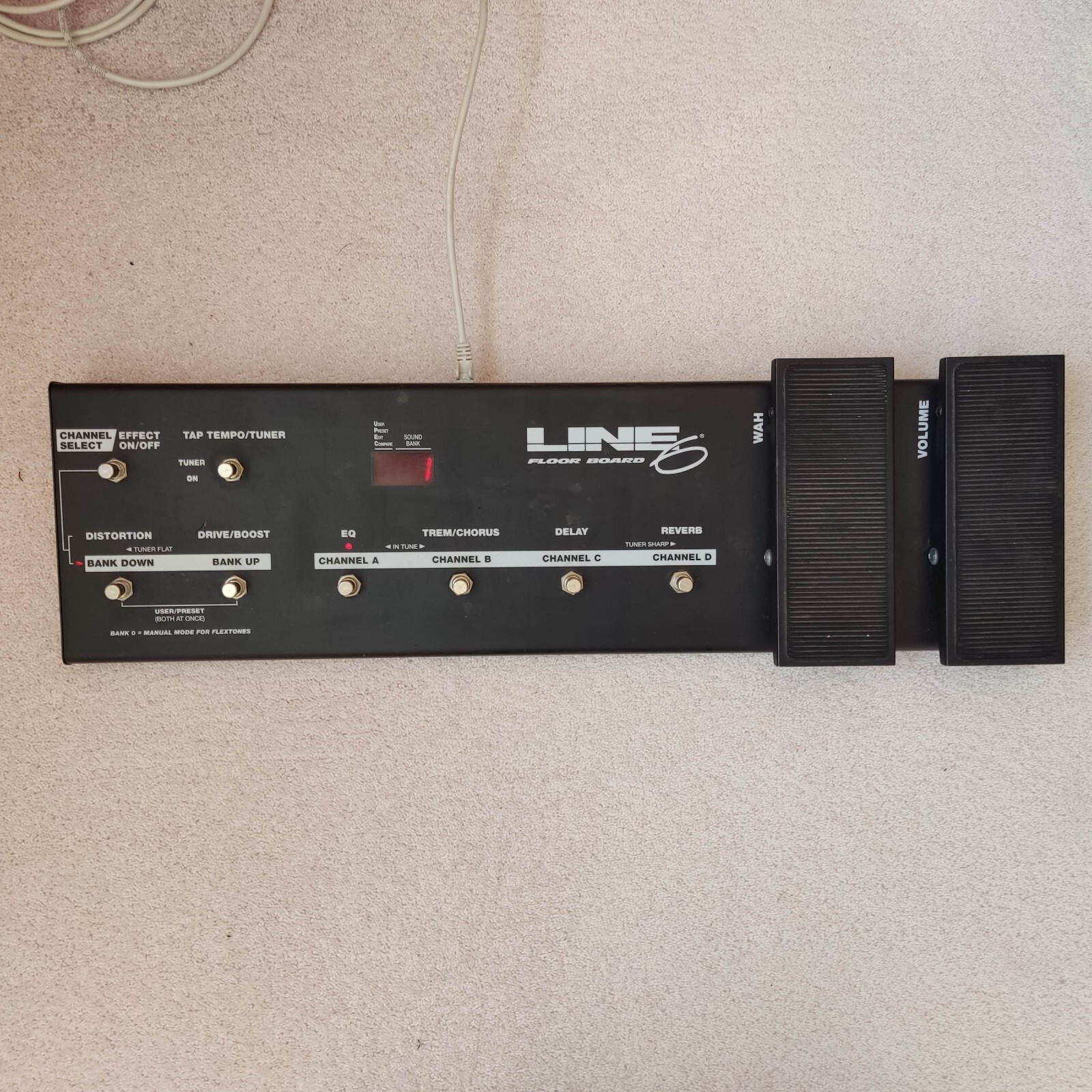Line 6 Floor Board Pedal Foot Controller & 5m Network Connection Cable