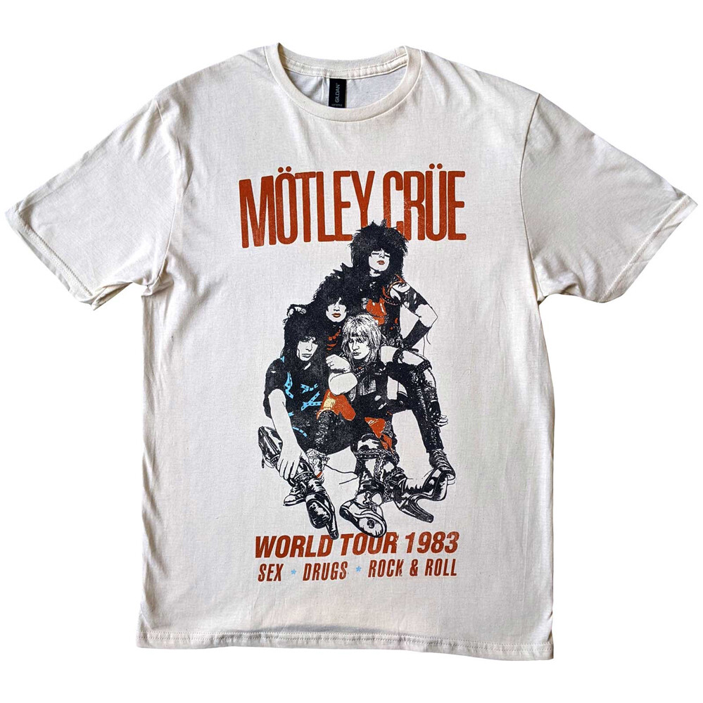 Motley Crue - World Tour Vintage - White t-shirt | eBay