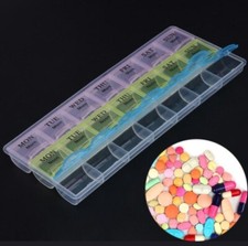 Weekly Daily Pill Box Organiser Medicine Tablet Storage Dispenser 7 Day 3 Times