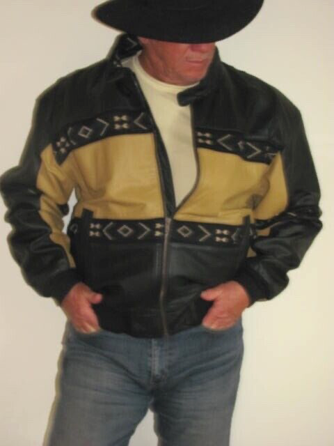 Authentic Adler since 1955 Native Design Black Tan Leather Authentic Adler since 1955 Native Design Black Tan Leather