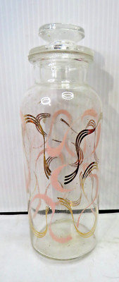 1950/60's Bath Salt Hand Blown Glass Apothecary Style Bottle & Stopper