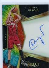 2015-16 Panini Select Basketball Tie-Dye Prizm Autograph #31 Goran Dragic #07/25