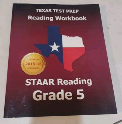 TEXAS TEST PREP Reading Workbook STAAR Reading Grade 5: Covers all t - GOOD
