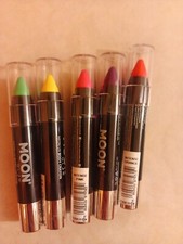  5 lot Moon Glow - Neon UV Glitter Face Paint Stick Body Paint Crayon