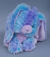 Aurora Bunny Plush Blues Purple's. With Purple Bow. 9" Tall