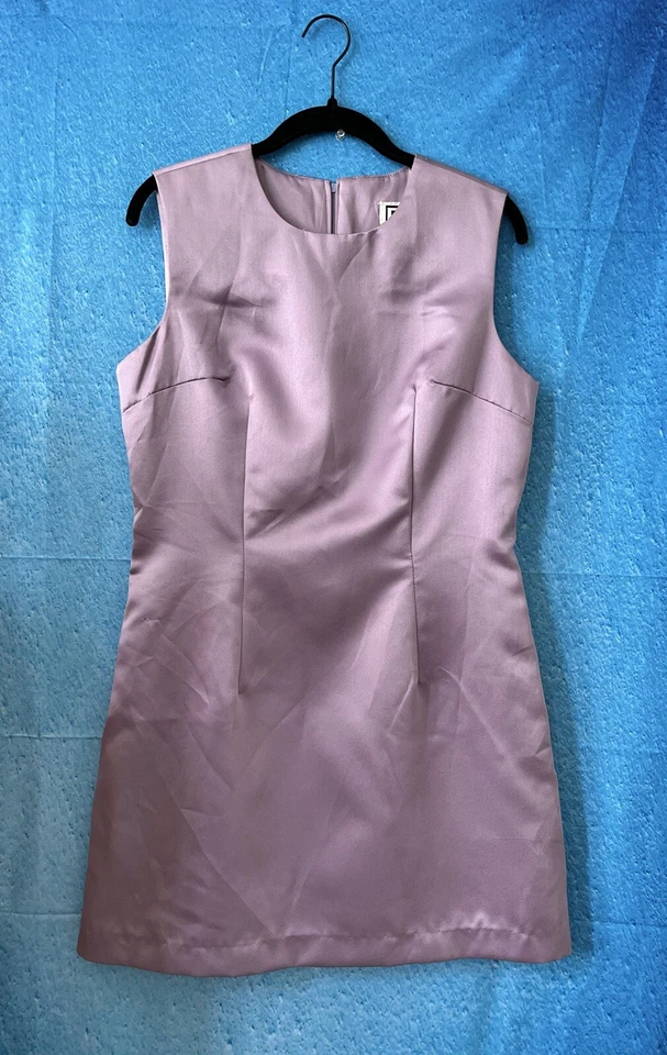 RAMPAGE R-WEAR новый с Ярлыками женская лаванда без рукавов шелковистый атласное короткое платье размер 9 - Изображение 2 из 4