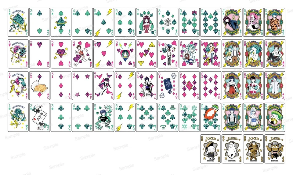 Bicycle Urusei Yatsura Playing Cards / Rumiko Takahashi / Trump / Rare - Image 4 of 4