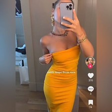 ZARA Fitted midi bandeau dress 5584/451