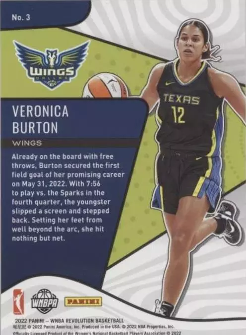 2022 Panini Revolution WNBA - Veronica Burton #3