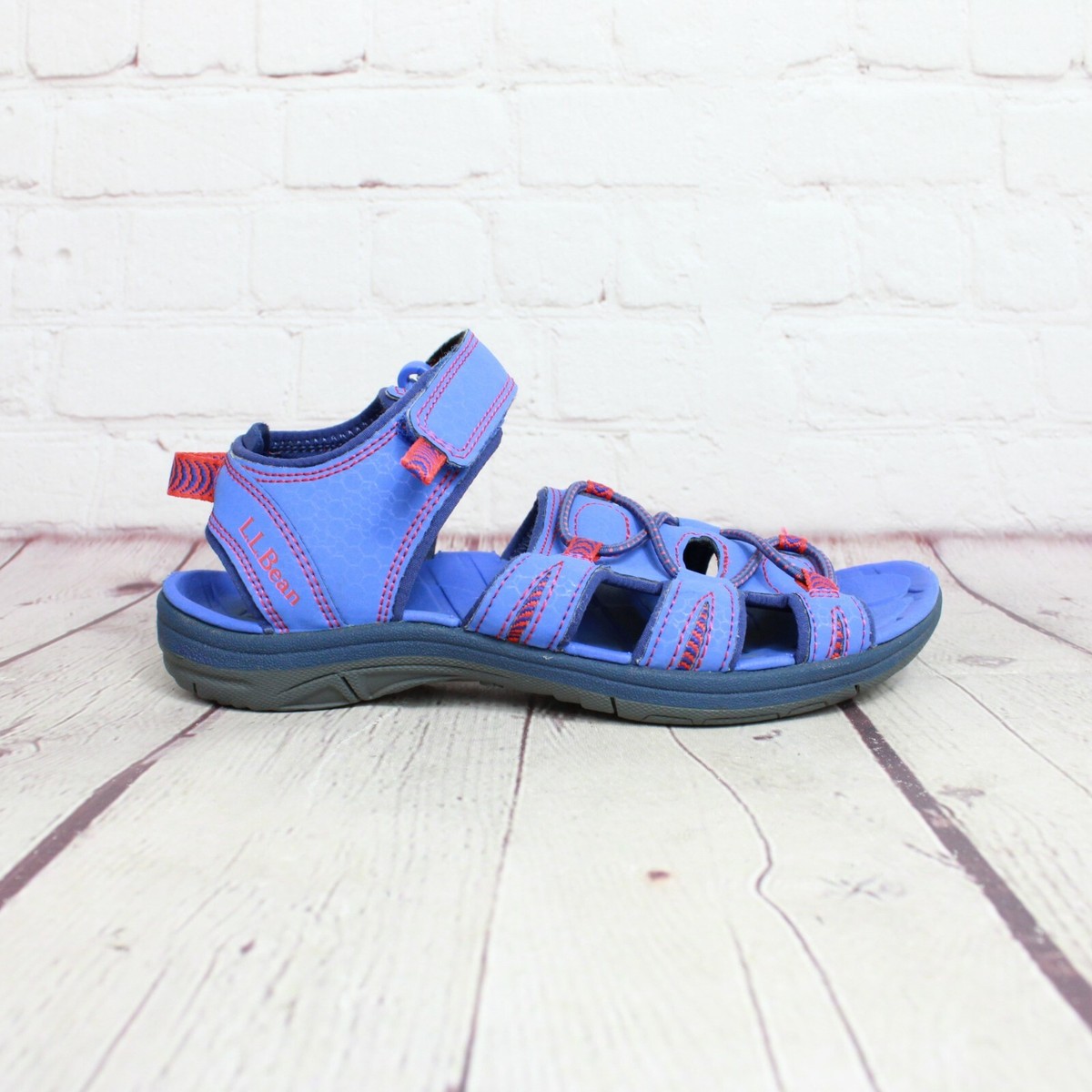 L.L. Bean Navy and Light Blue Strappy Sandals IMG_2292copy_clipped_rev_1.jpg  main image 3