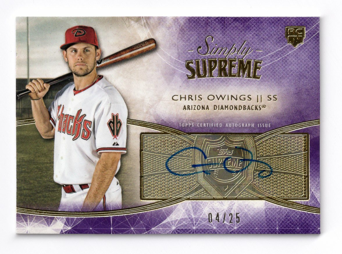 【史上最も激安】 Supreme Simply Supreme Topps 2014 Autograph Chris Purple Topps