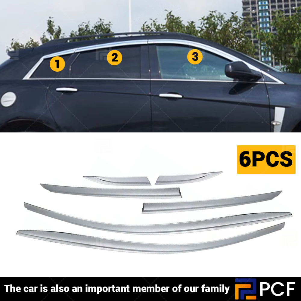 Tape-On Window Visors For Cadillac XTS 2012-2019 – Sun And Rain Deflectors - View #4