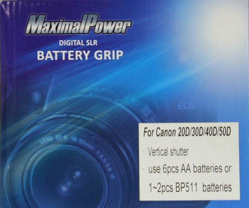 Non-OEM Professional Battery Grip For Canon 20D/ 30D/ 40D/ 50D DSLR - Picture 2 of 11