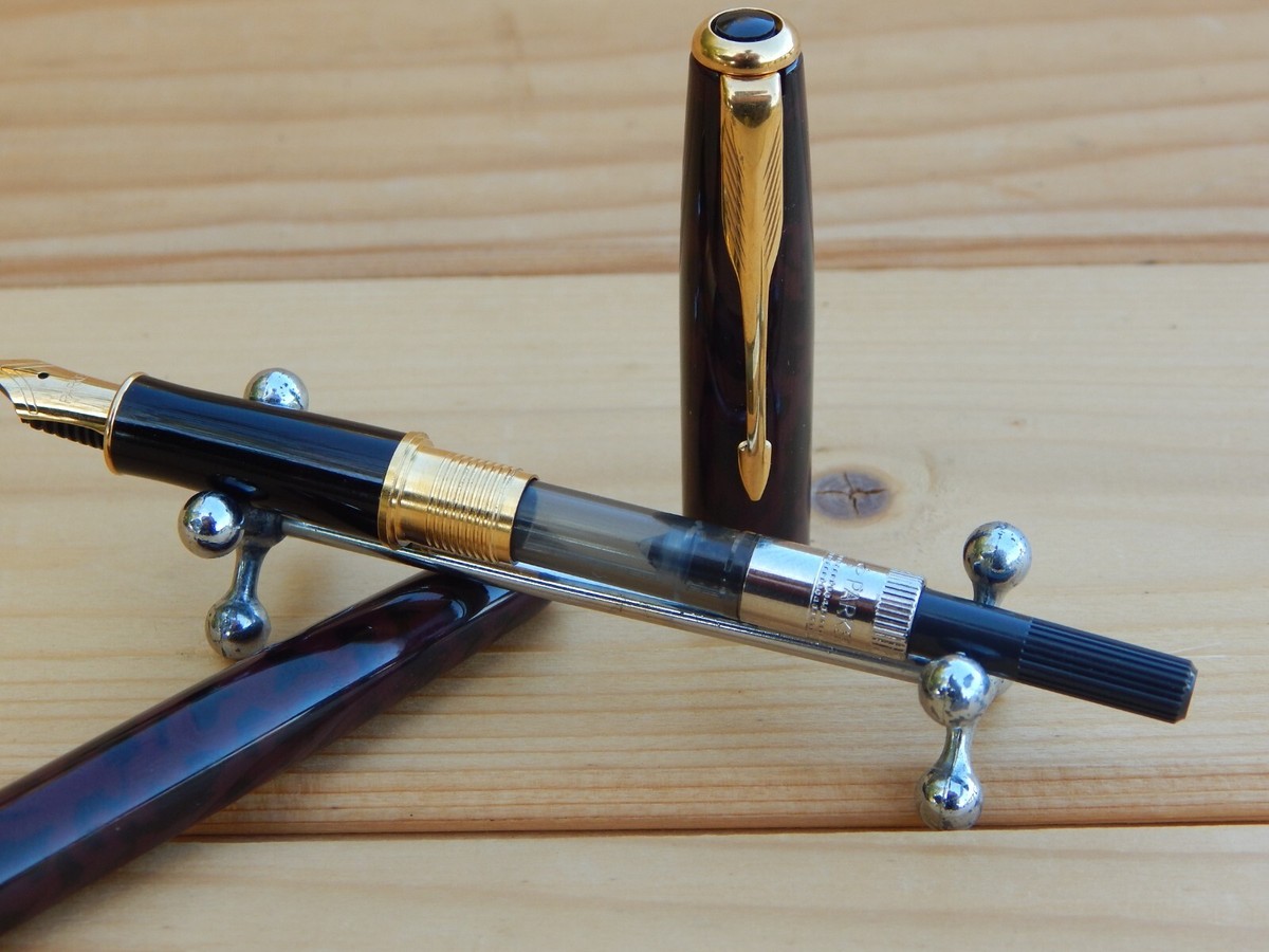 PARKER SONET FRANCE IIIT Fountain Pen Brown/GOLD Vintage F nib