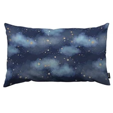 Watercolor Night Sky Decorative Pillow Covers Gold Foil Constellations Stars ...