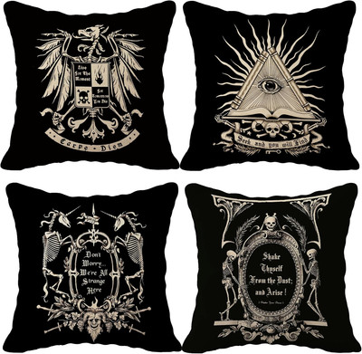 (RB) Dark Memento Mori the Undead Gothic Macabre Art Throw Pillow Case,18 X 18 I