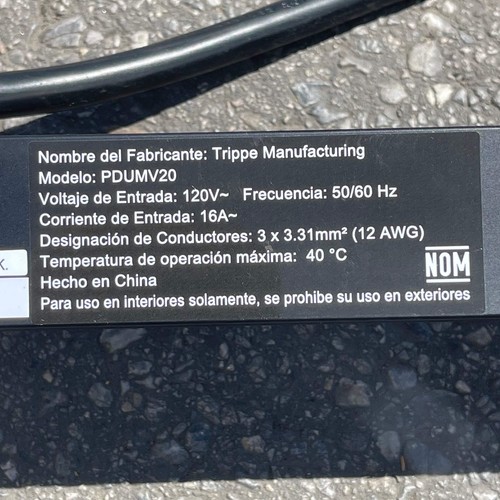 Unité de distribution d'énergie TRIPP-LITE 16A, 120V, 50/60Hz noir PDUMV20 - Photo 11/16