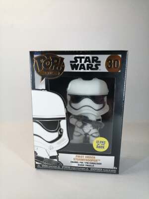Funko Pop Pin - Star Wars - First Order Stormtrooper  #30 (Glow in the Dark)
