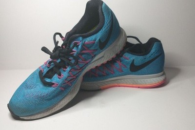Nike Air Zoom Pegasus 32 Size 7 Blue Lagoon Sunset WMNs Running Shoes 749344-403