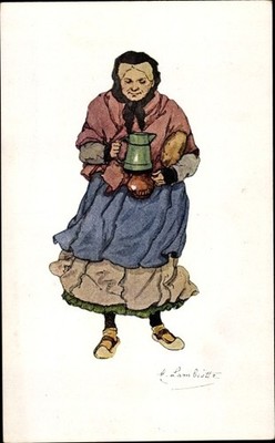 Künstler Ak Lambiotte, M., Bruxelles Brüssel, Types vus, Hiver... - 4078198