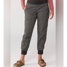 prAna Summit Jogger Pants Size Small Gray Pull On Athleisure Activewear