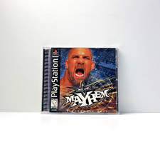 WCW Mayhem Sony PlayStation 1 PS1 CIB Complete Refurbished Tested Free Shipping