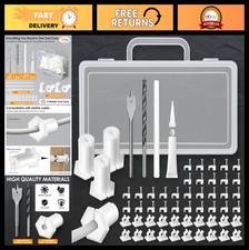 59 Pcs Cable Routing Kit for Starlink - Wall Hole Grommets  Drill Bit Included