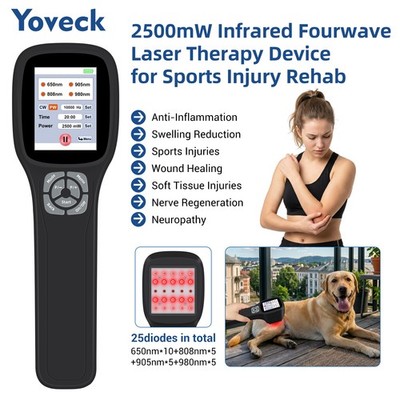 FourWave Laser Therapy Device 2.5W 25 Diodes Red NIR Light Arthritis Pain Relief